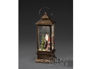Konstsmide Lantern with Santa (Battery Operated, Warm White, LED, Water Filled)